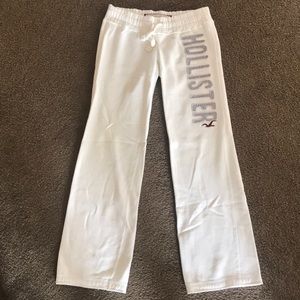 White Hollister sweatpants